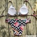 NewKelly Women Bandage Bikini Striped Print Swimsuit Push-Up Padded Bra Bathing Beachwear B07C4VCKCH